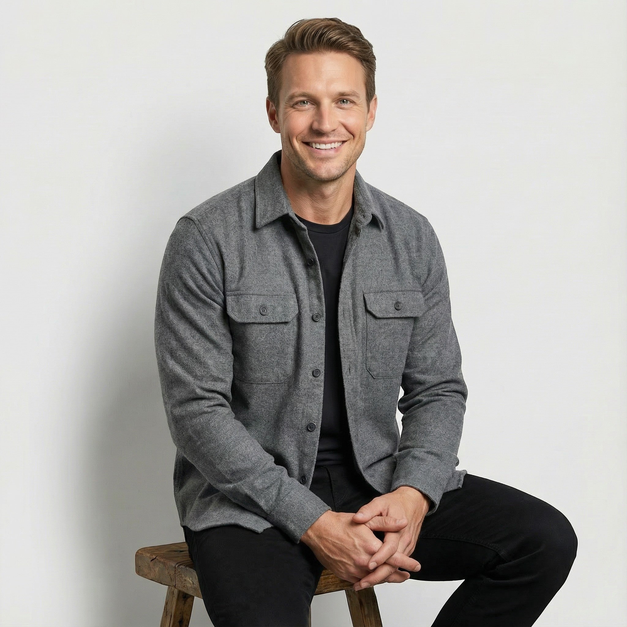 Riche | Surchemise homme en coton mélangé à carreaux