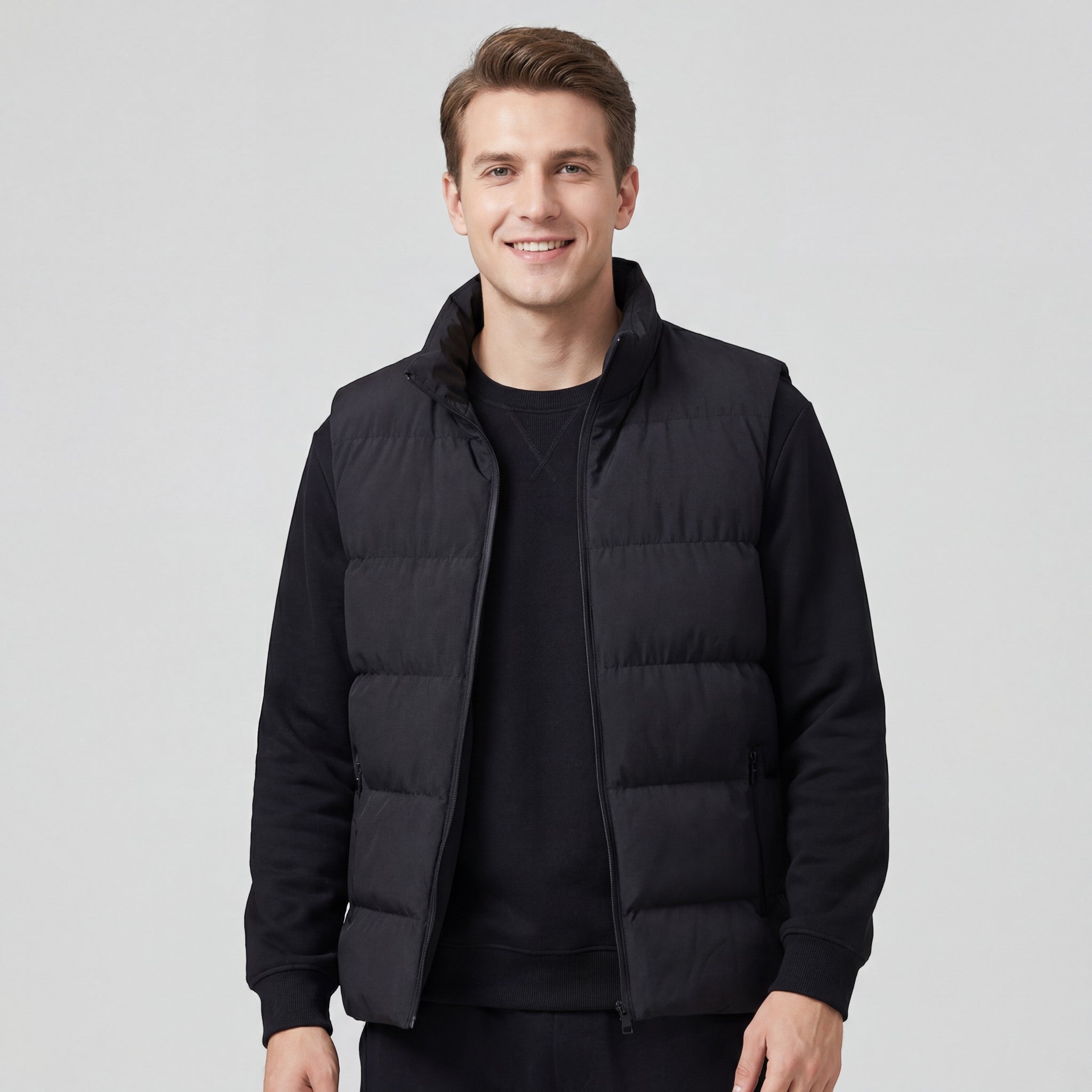 Riche | Gilet Matelassé à Col Montant pour Homme