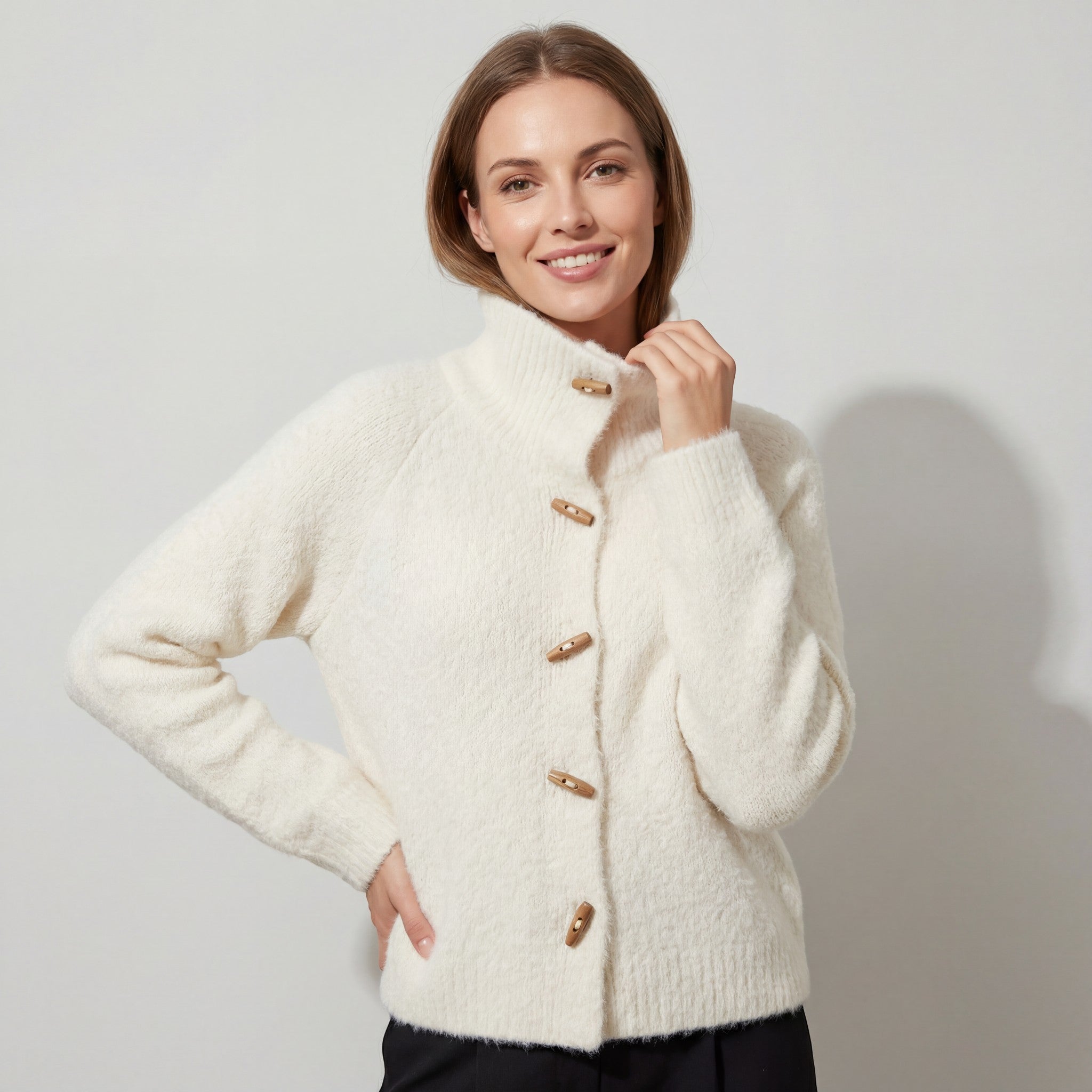 Riche | Cardigan Boutonné en Viscose pour Femme
