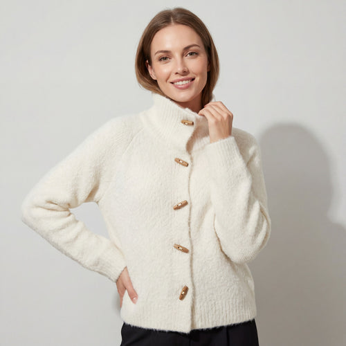 Riche | Cardigan Boutonné en Viscose pour Femme