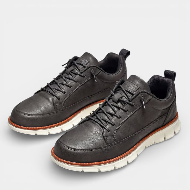 Baskets casual homme en toile – Coupe basse à lacets