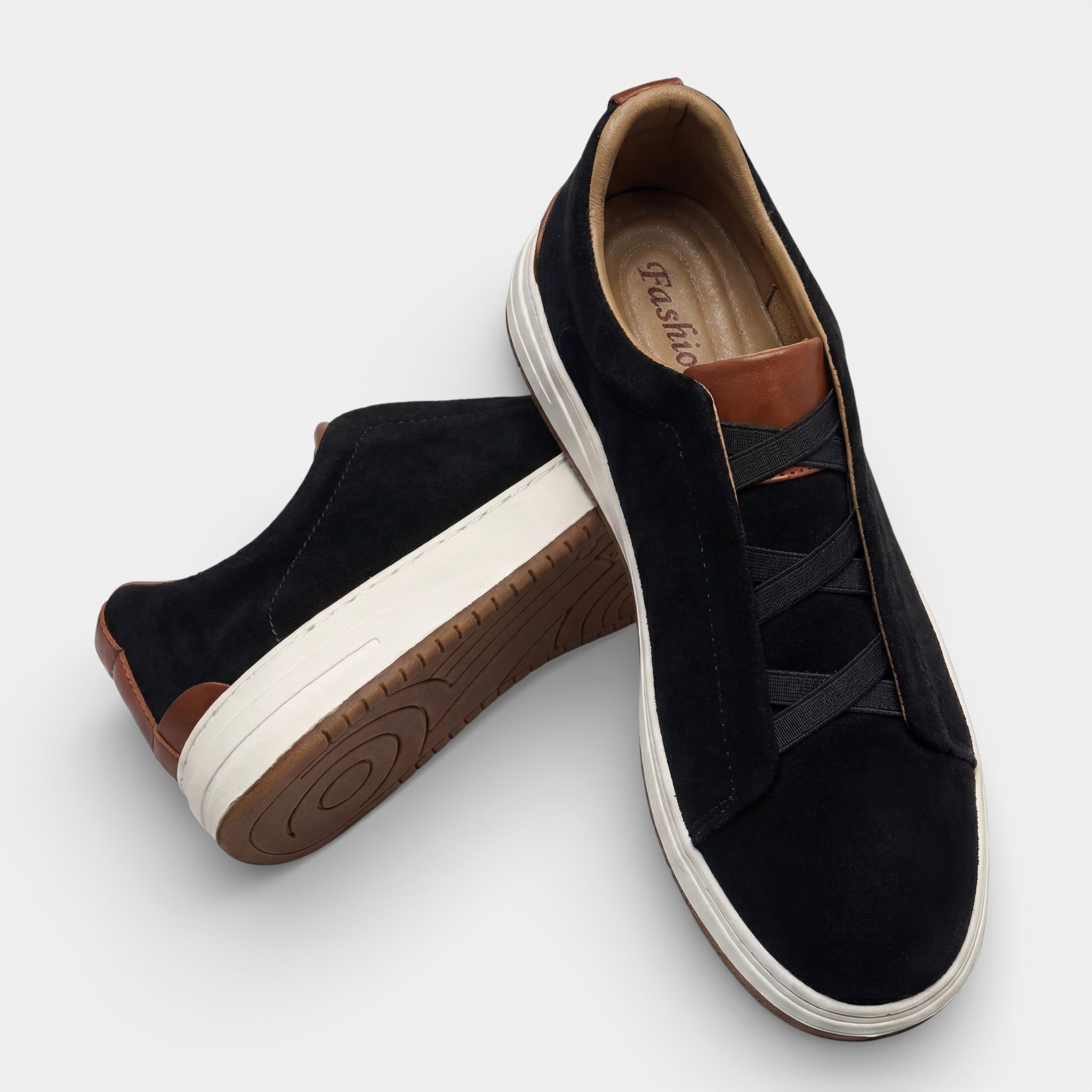 Riche | Baskets casual en daim pour homme