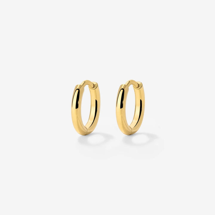 Boucles d’oreilles créoles femme en acier inoxydable – Fermeture à clic