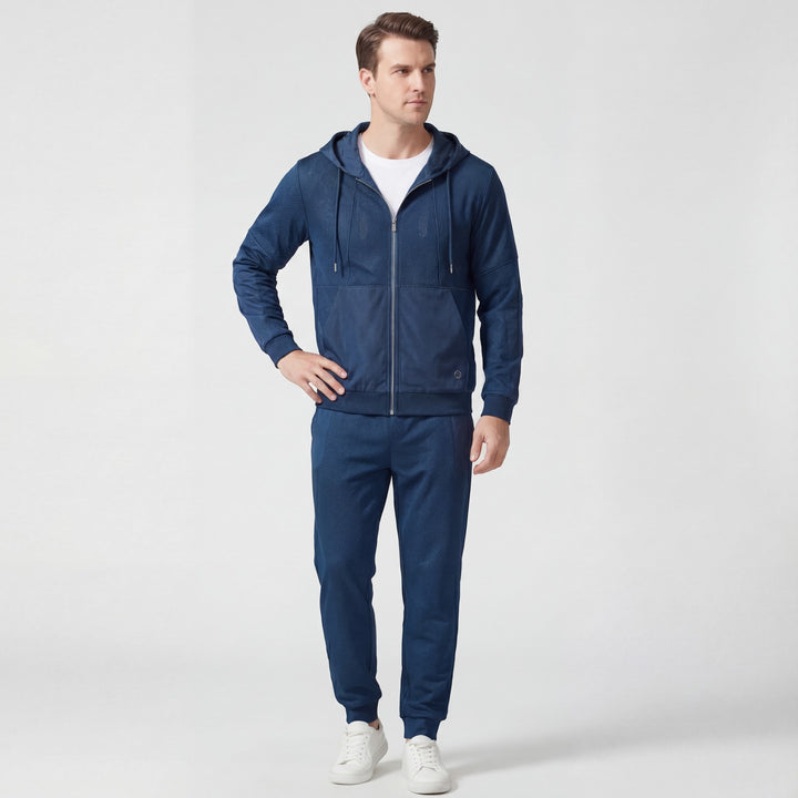 Ensemble survêtement en mesh pour homme – Coupe slim à capuche
