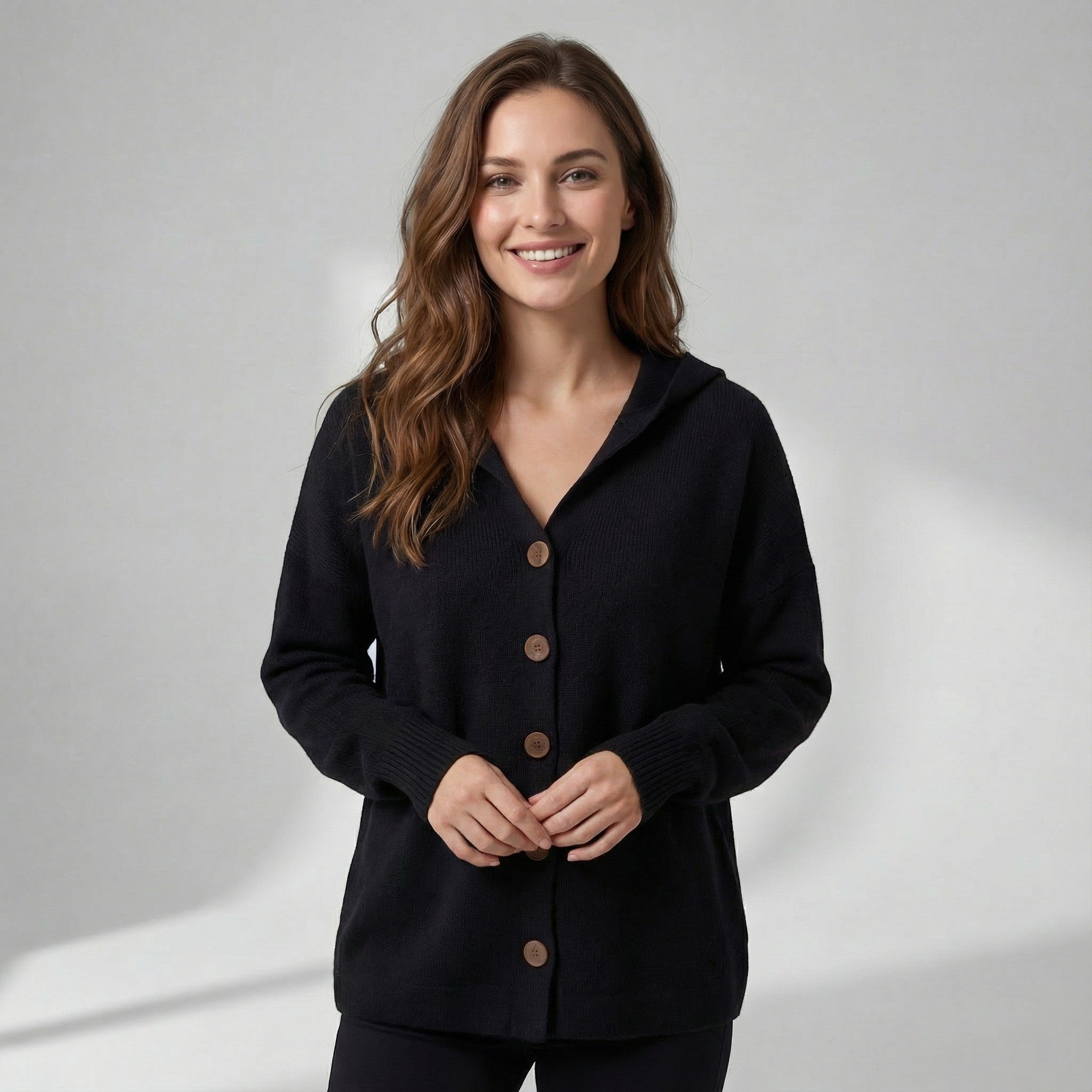 Riche | Cardigan à capuche en coton pour femme