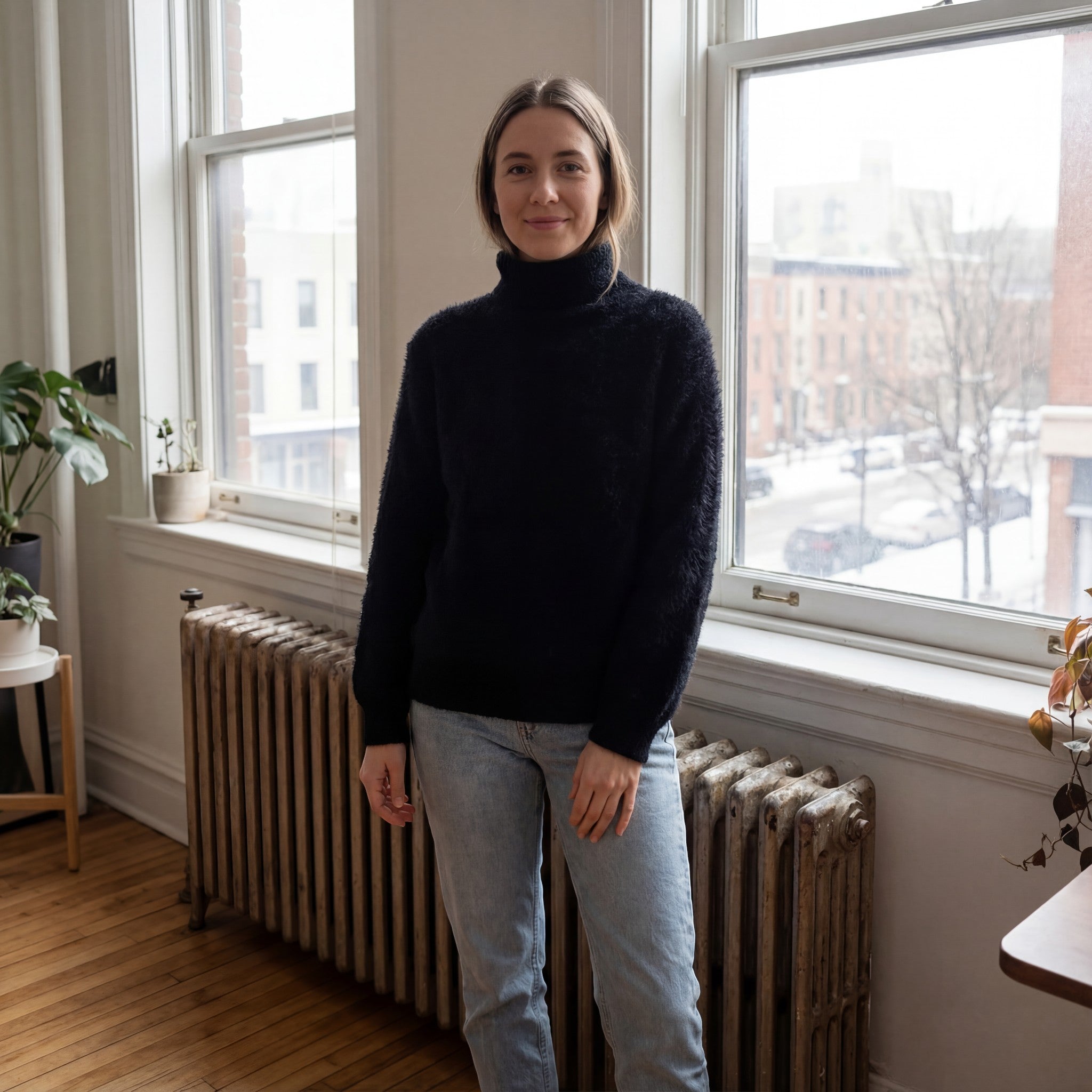 Riche | Pull femme en laine à col haut