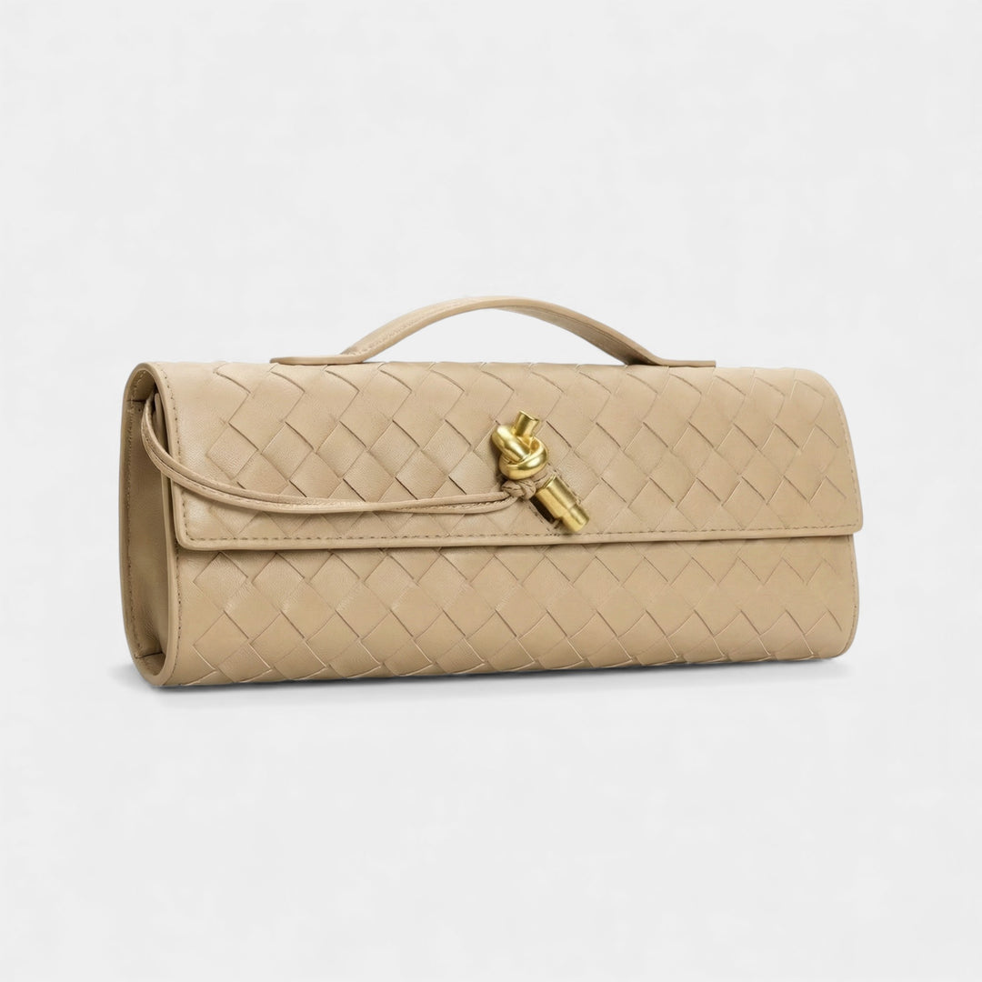 Women's leather clutch bag – Removable shoulder strap