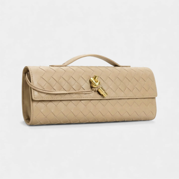 Women's leather clutch bag – Removable shoulder strap