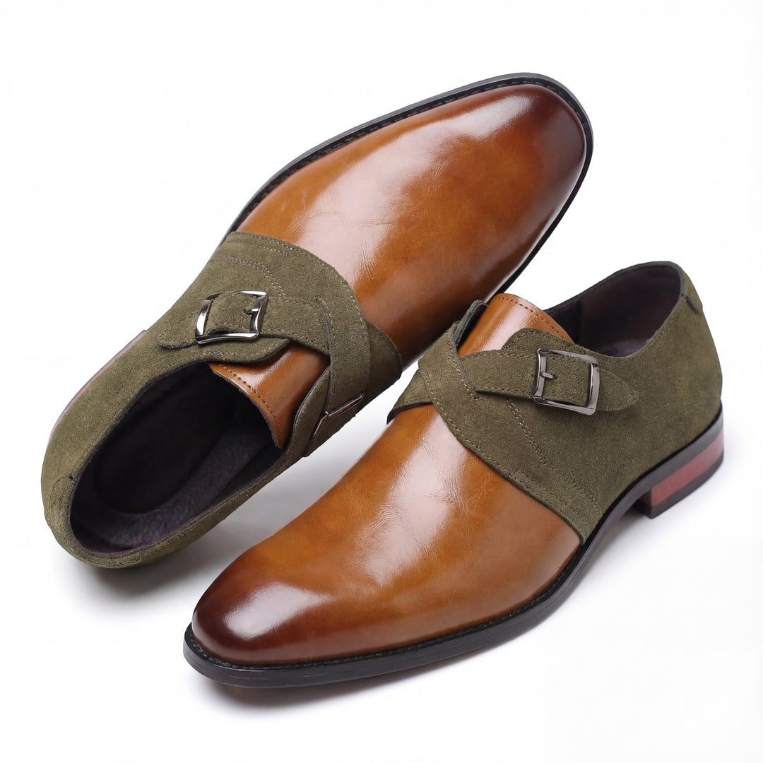 Chaussures à boucle en cuir pour homme – Bout pointu