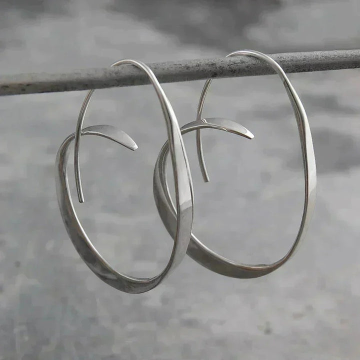 Riche | Women's Spiral Hoop Earrings