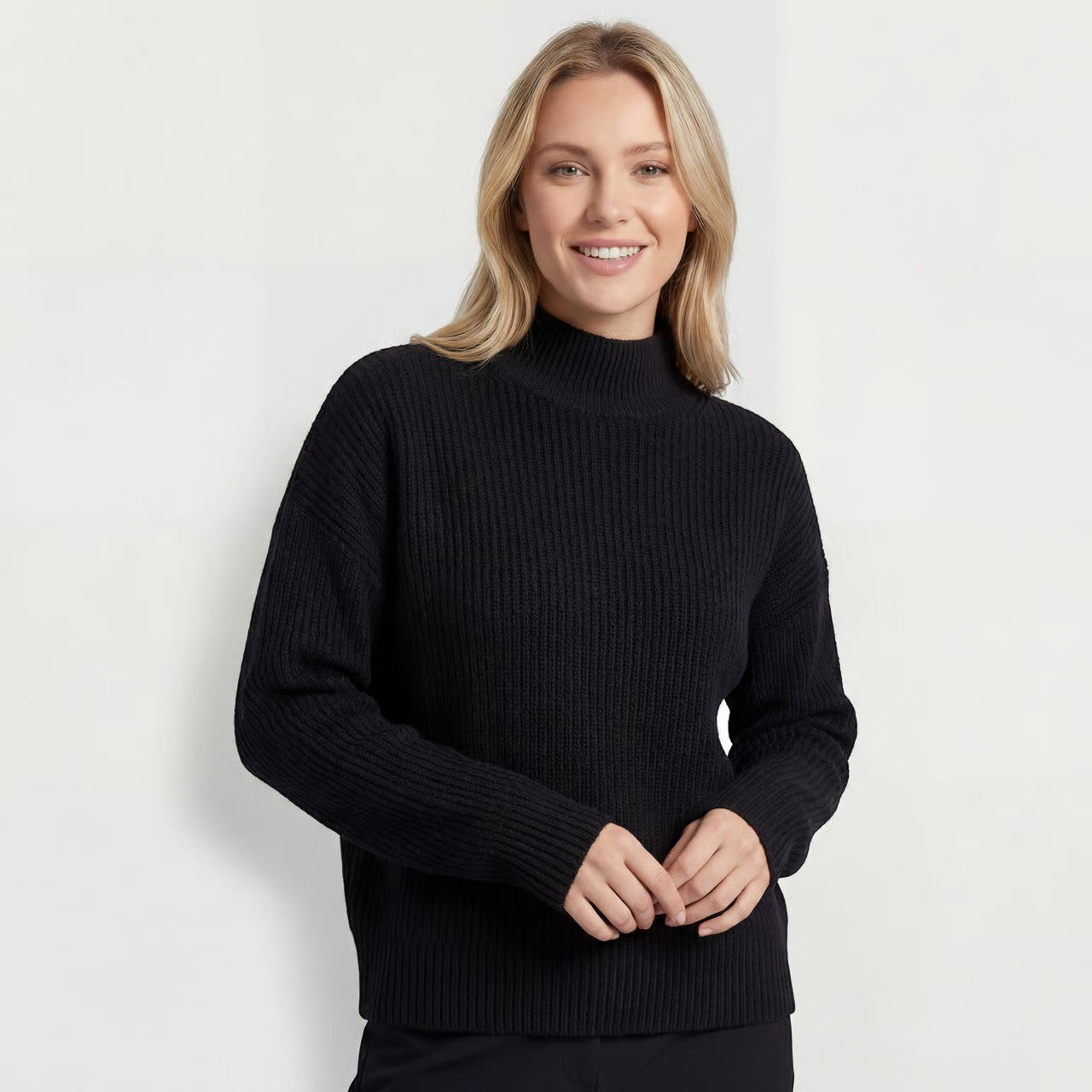 Riche | Pull Col Roulé en Maille Décontractée pour Femme