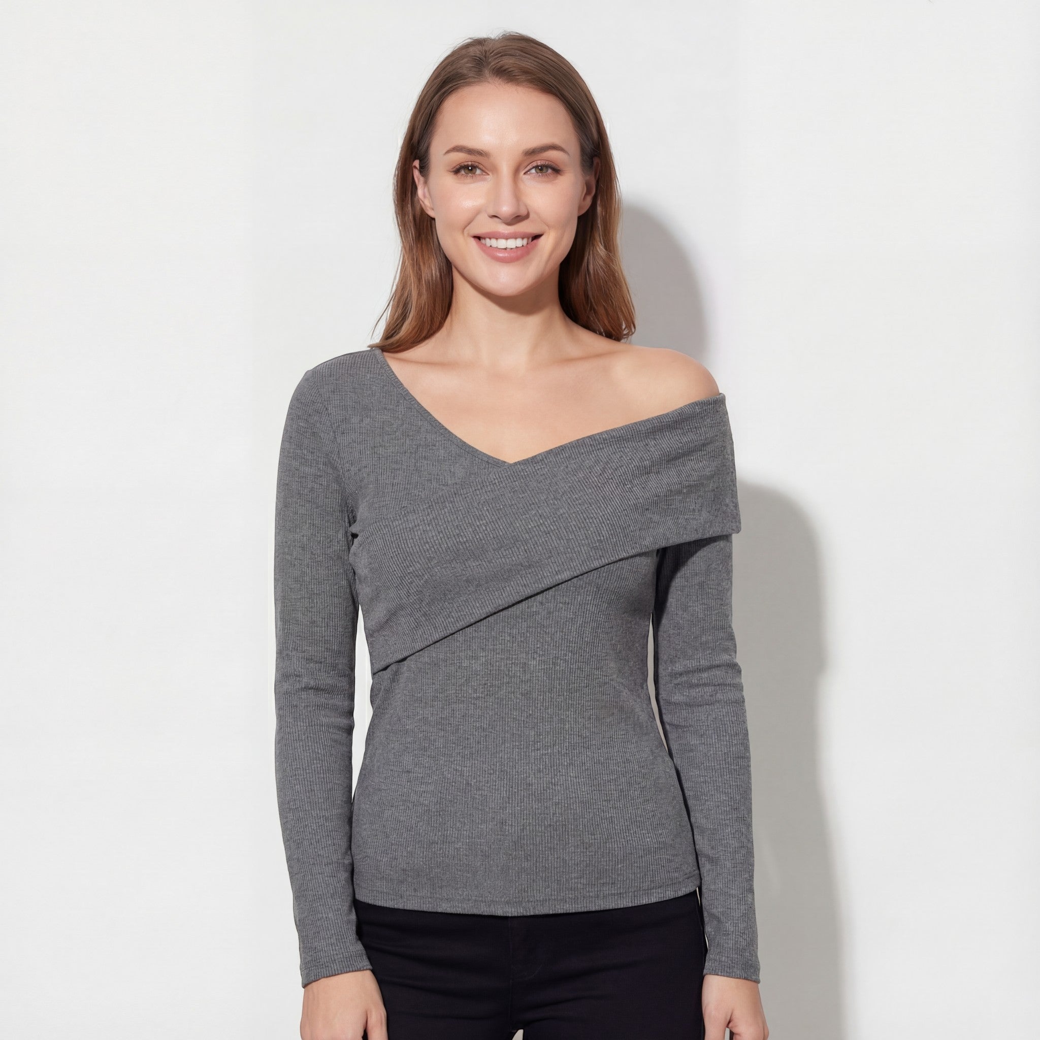 Riche | Top en maille épaules dénudées pour femme