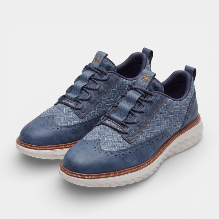 Baskets casual homme en cuir – Doublure en mesh respirant coupe basse
