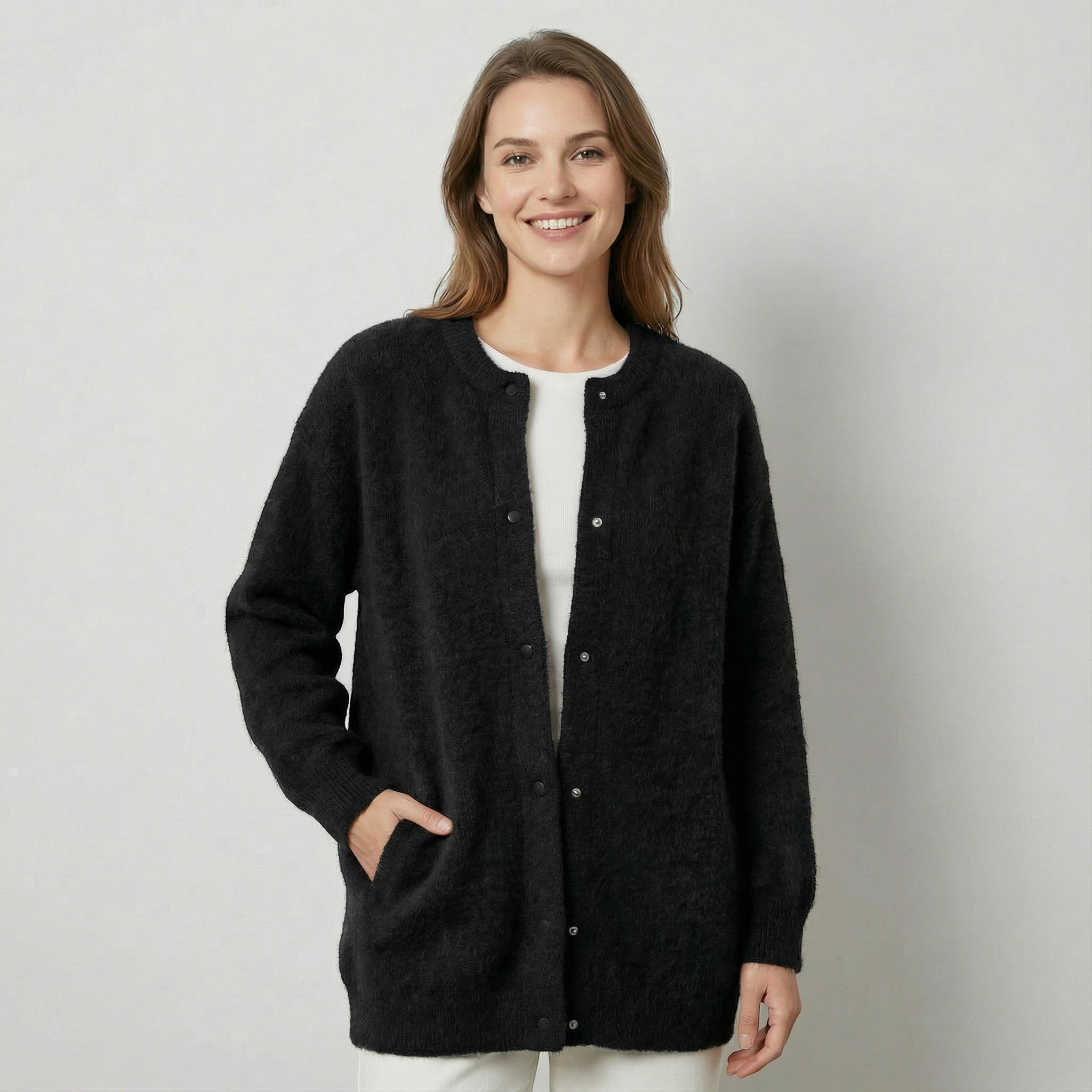 Riche | Veste femme en maille laine