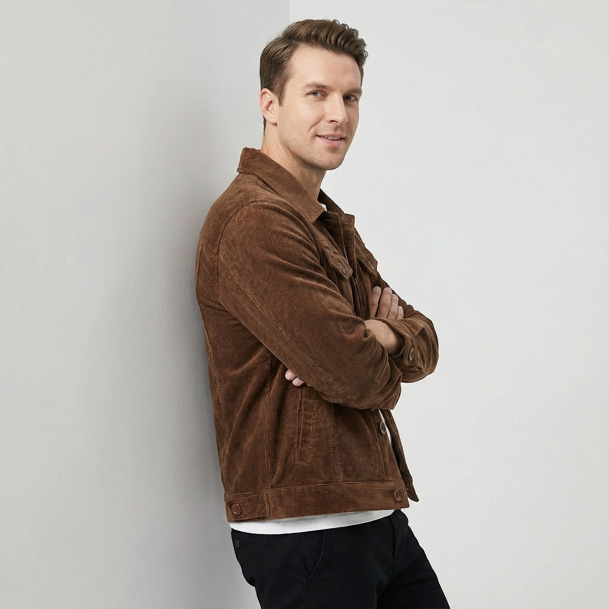 Riche | Veste homme en velours côtelé