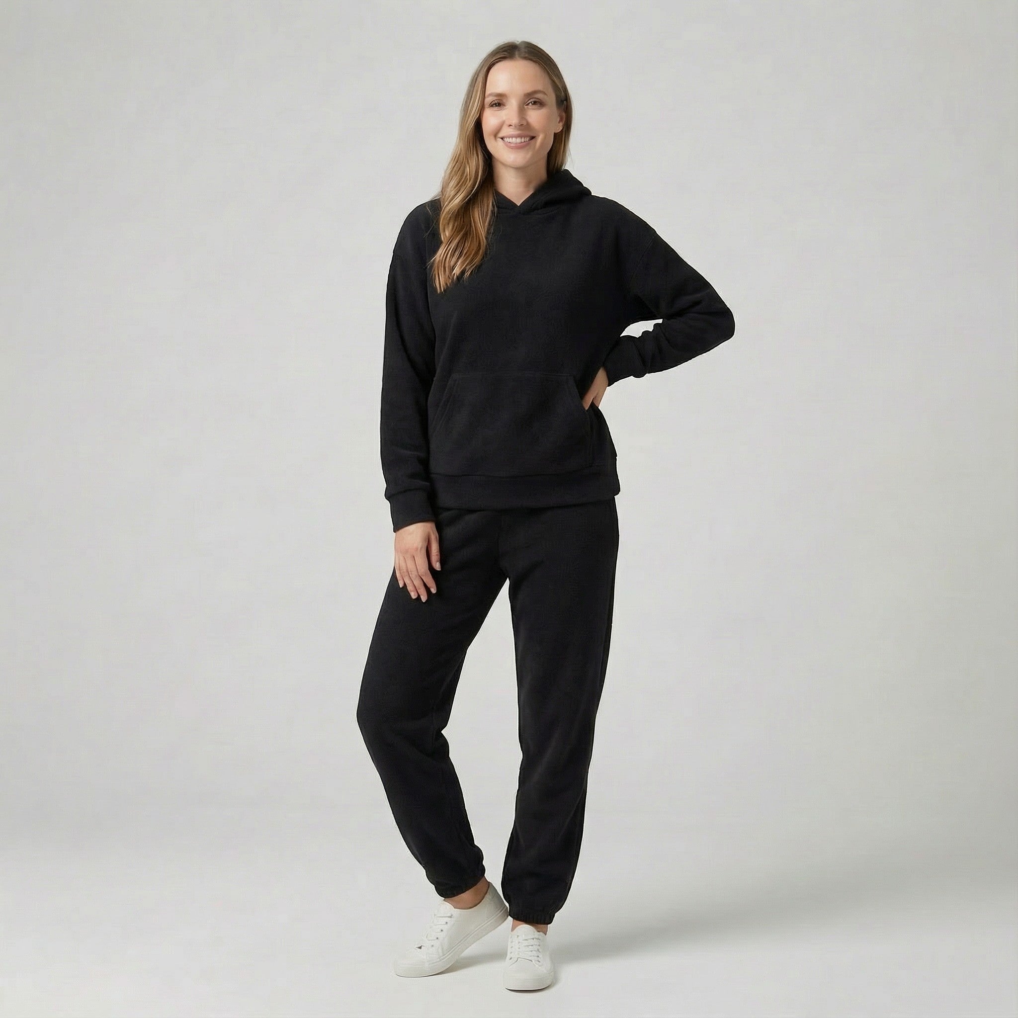 Riche | Ensemble casual femme en coton à capuche