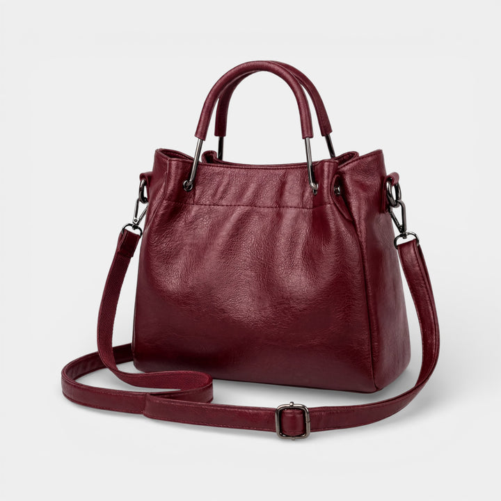 Weiche Leder-Beuteltasche für Damen – Umhängeriemen