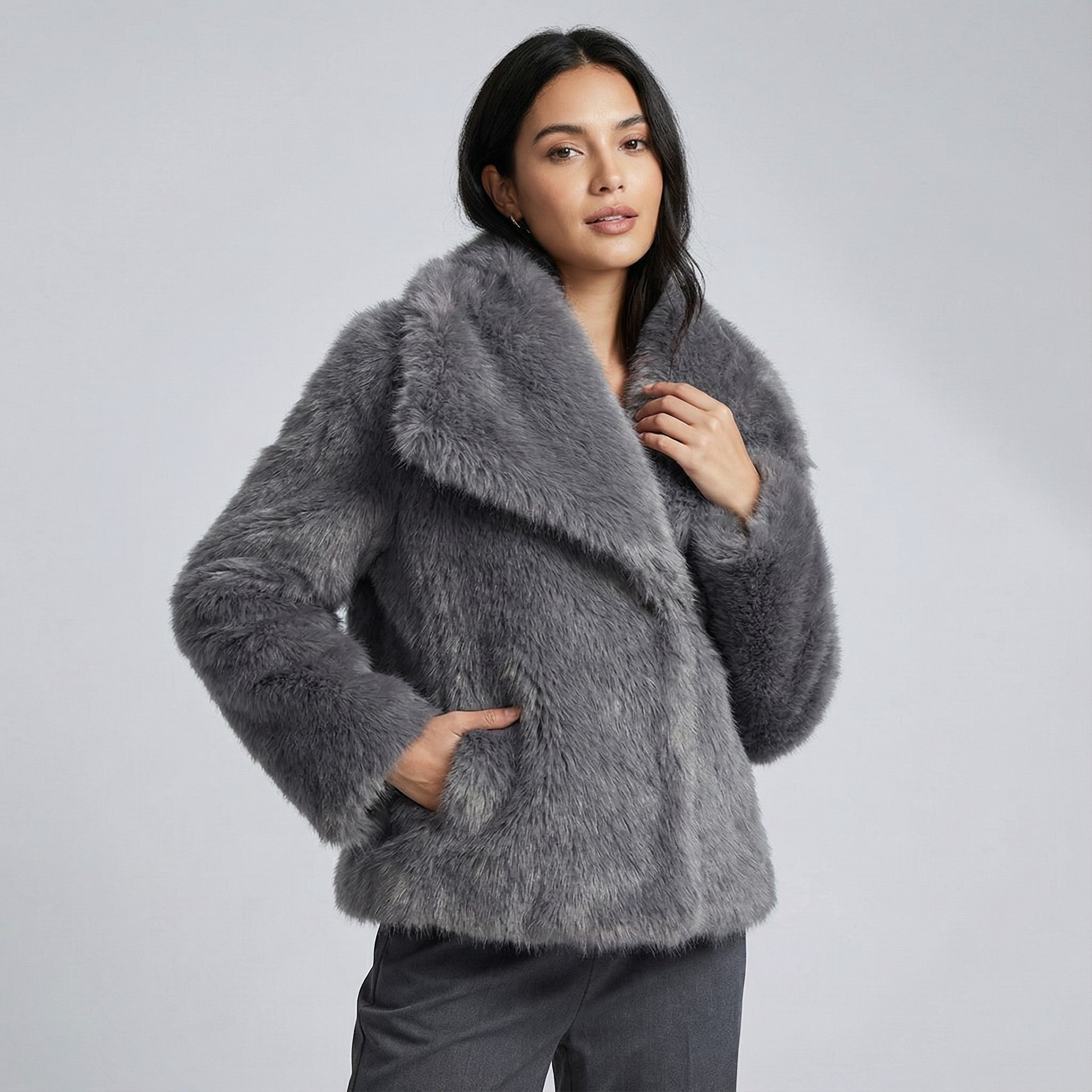 Riche | Manteau femme en fausse fourrure