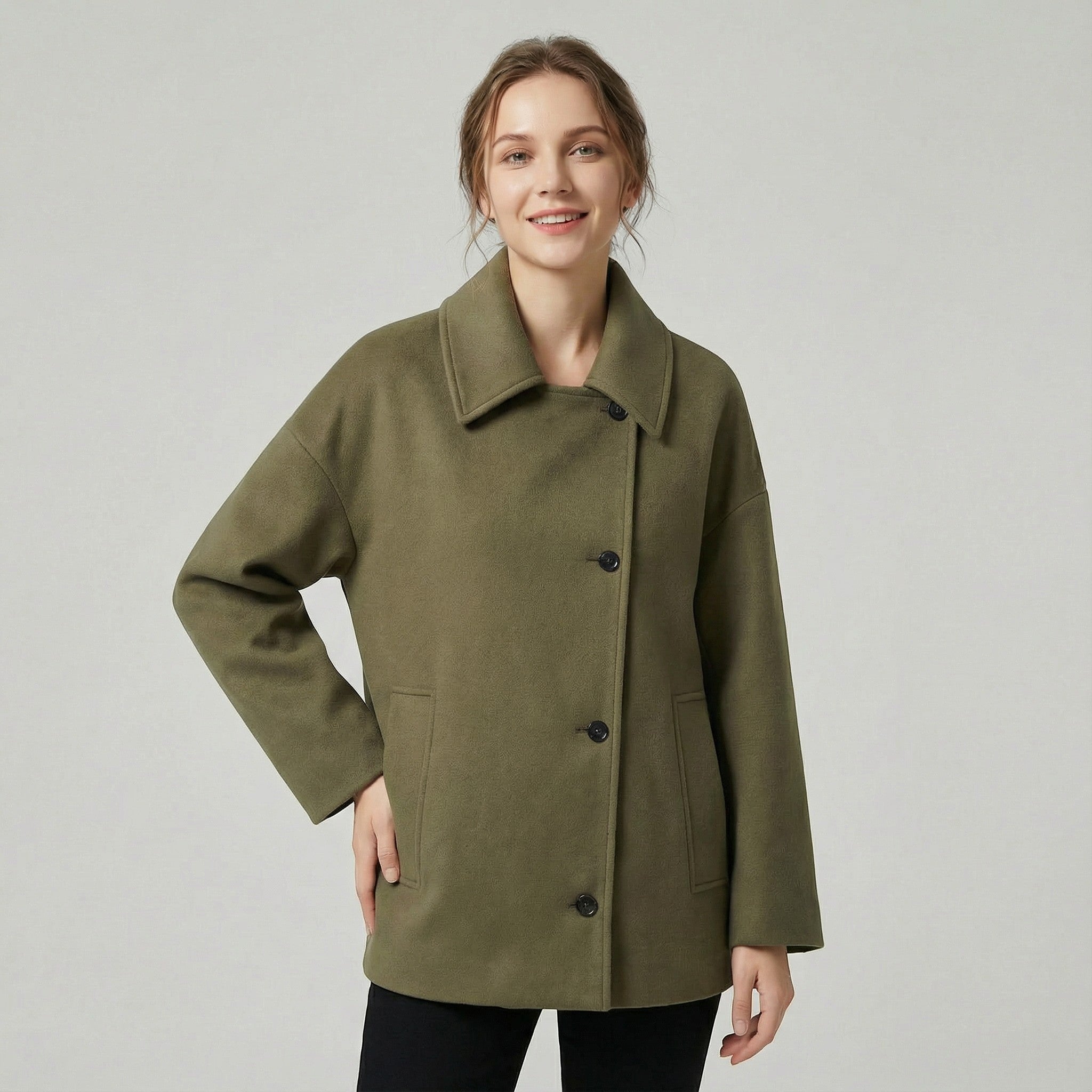 Riche | Manteau court femme en laine