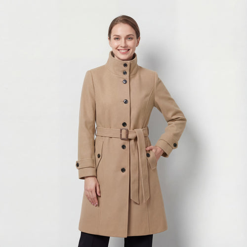 Riche | Manteau femme en laine à col montant