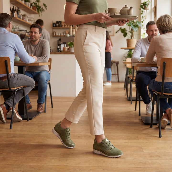 Riche | Platform-sneakers i læder til kvinder