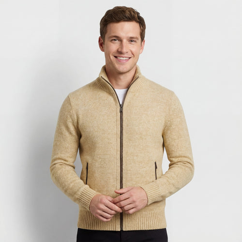 Riche | Gilet homme tricoté – uni décontracté coupe ajustée