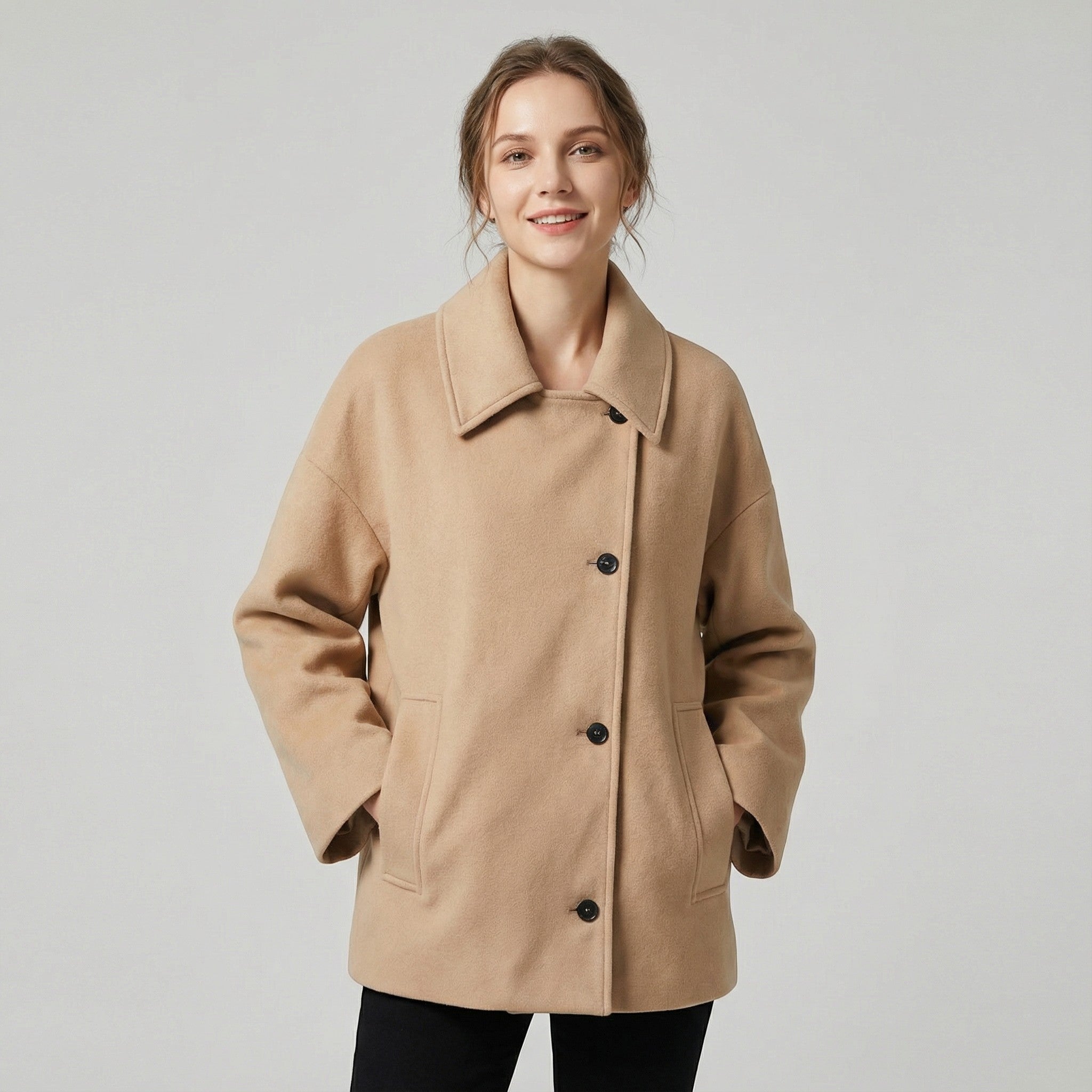 Riche | Manteau court femme en laine