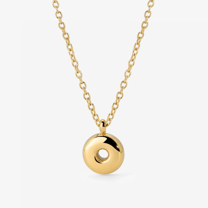 Collier Initiale Plaqué Or pour Femme – Pendentif Lettre Bubble