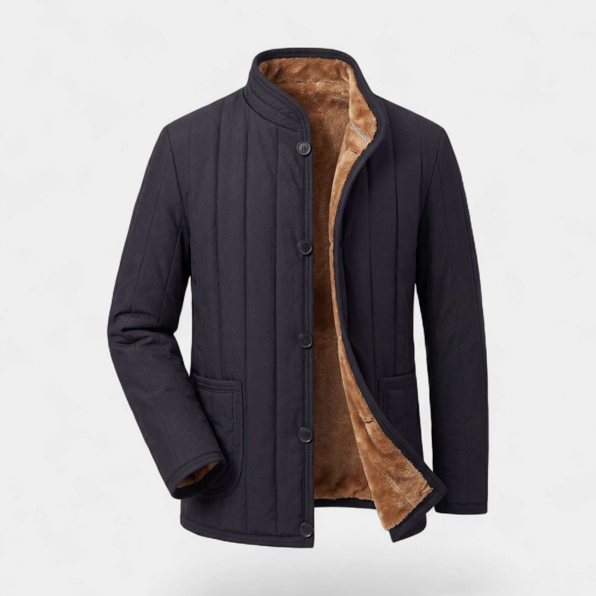 Riche | Veste d’Hiver Matelassée Texturée pour Homme