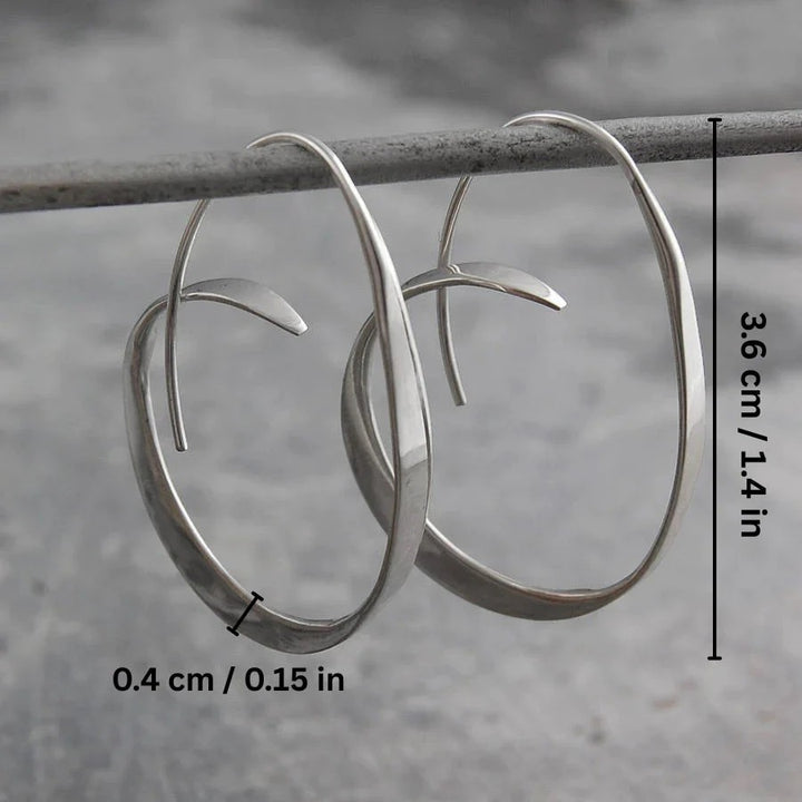 Riche | Women's Spiral Hoop Earrings