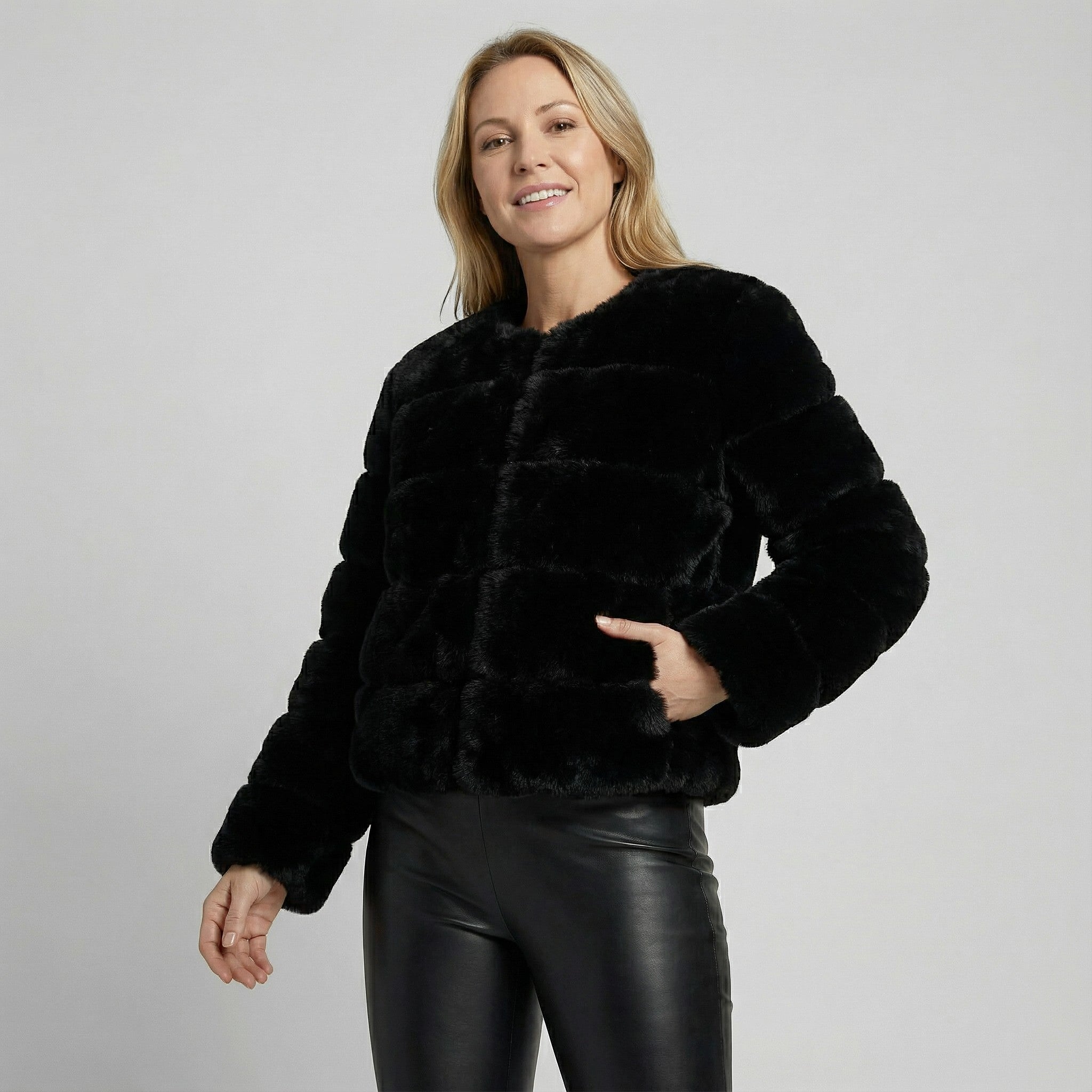 Riche | Manteau femme en fausse fourrure renard