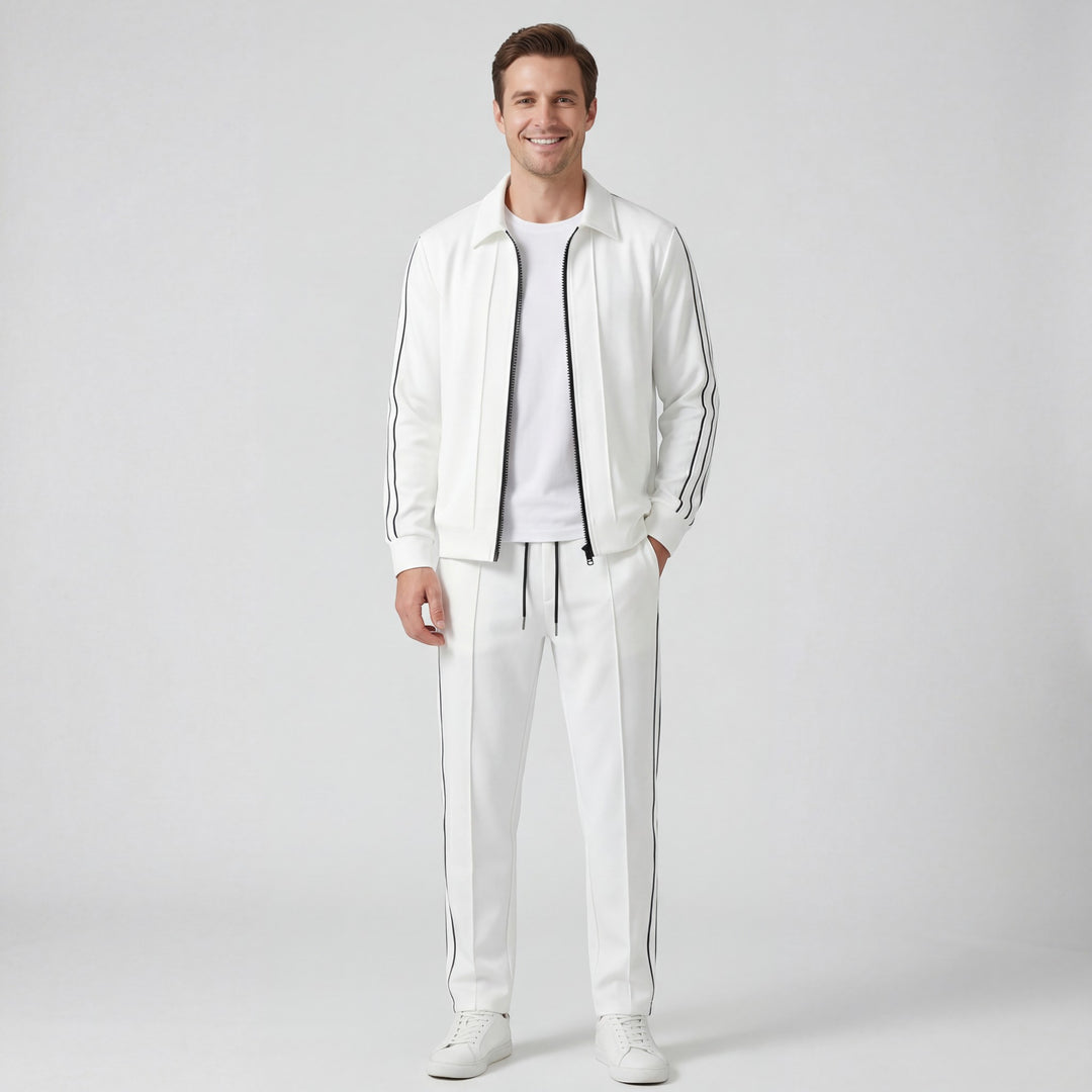Men's lightweight knit tracksuit – Relaxed athletic fit