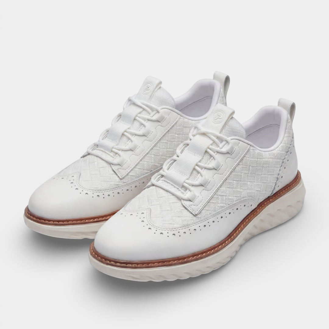 Baskets casual homme en cuir – Doublure en mesh respirant coupe basse