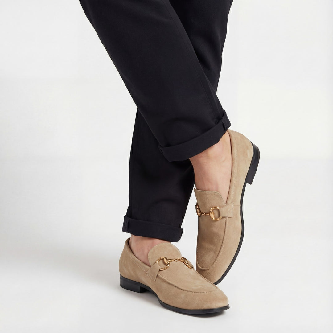 Mocassins en cuir pour homme – Boucle métallique