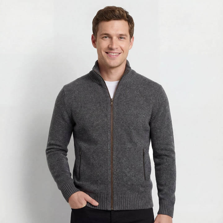 Riche | Gilet homme tricoté – uni décontracté coupe ajustée