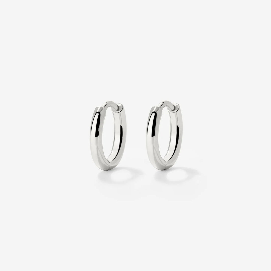 Boucles d’oreilles créoles femme en acier inoxydable – Fermeture à clic