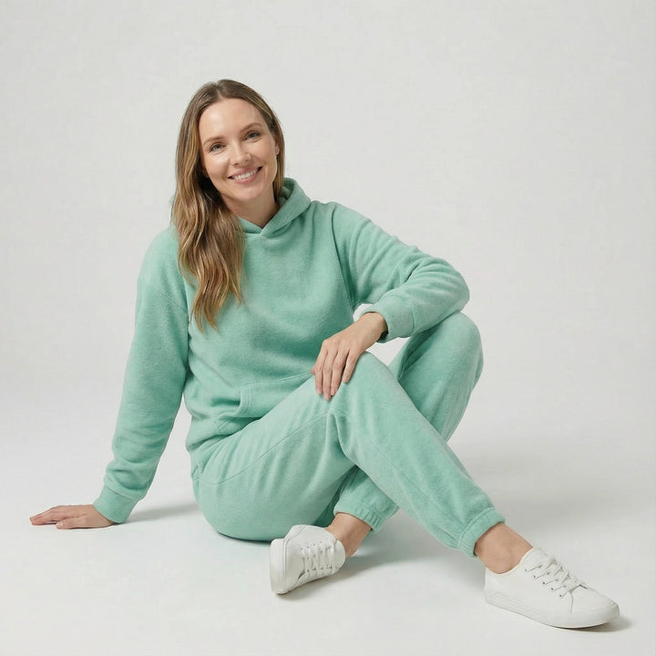Riche | Ensemble casual femme en coton à capuche