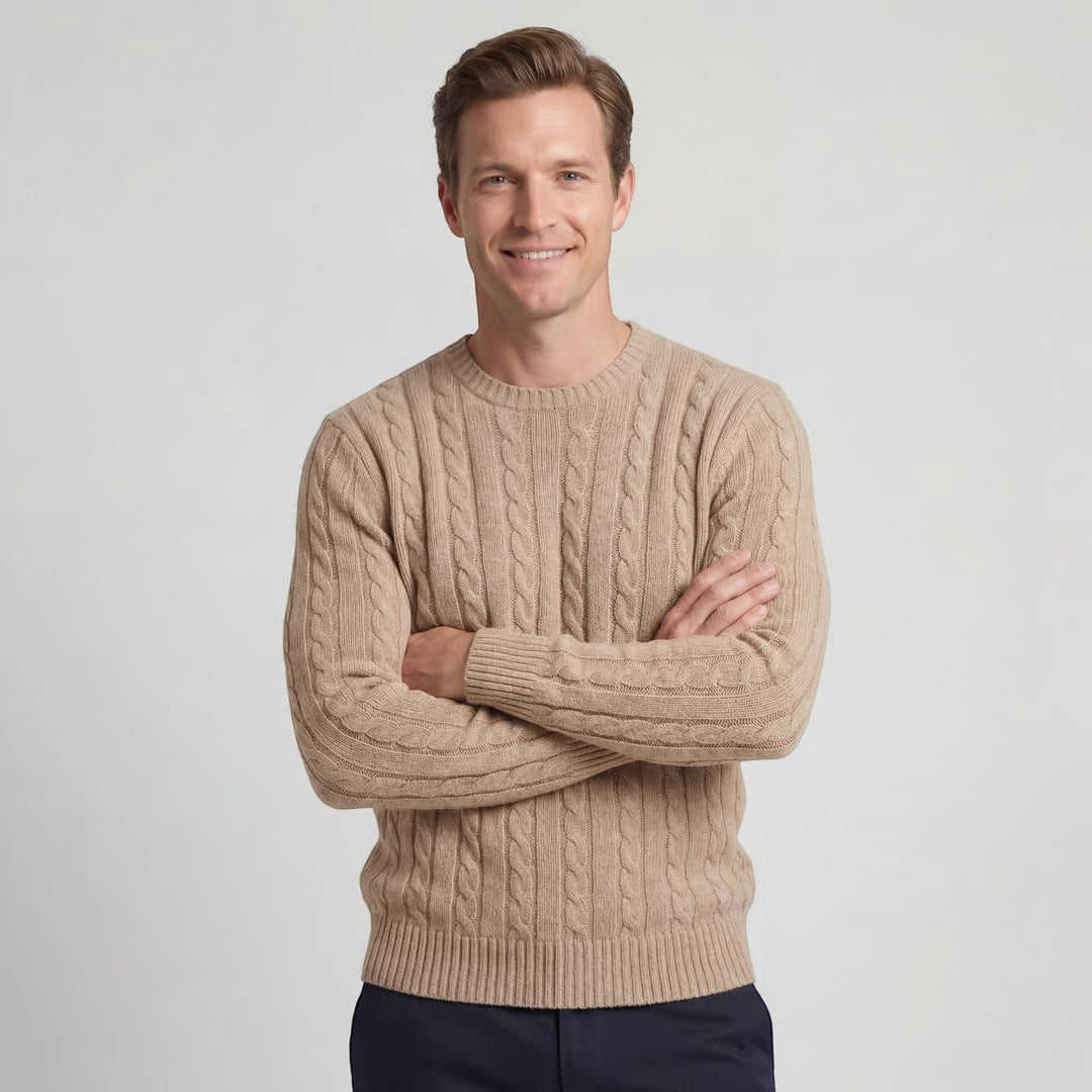 Riche | Homme Pull Tricoté Col Rond en Coton