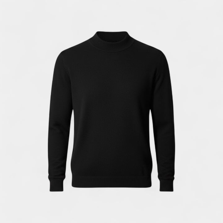 Riche | Pull Homme en Maille – Col Demi-Montant Coupe Confort