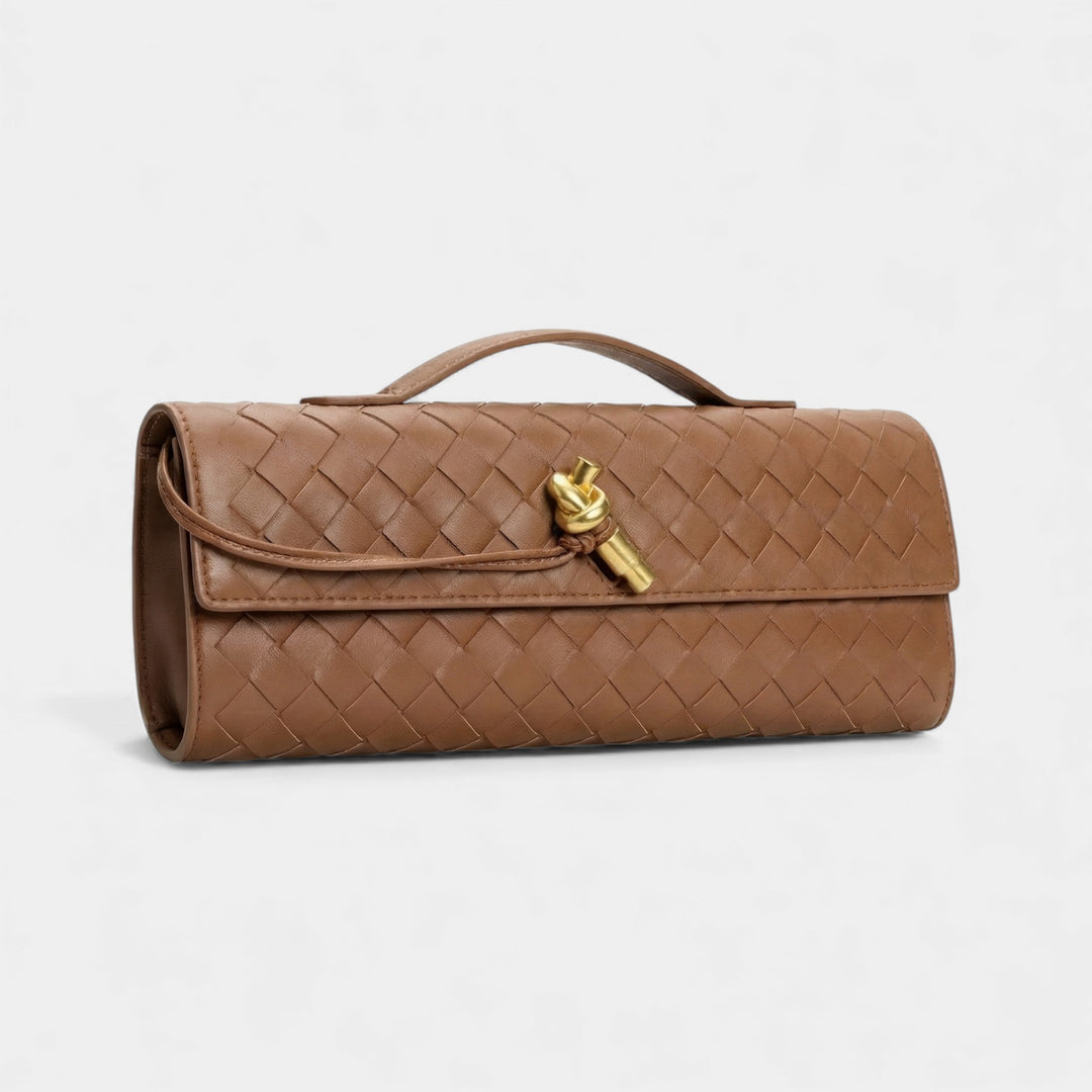 Women's leather clutch bag – Removable shoulder strap