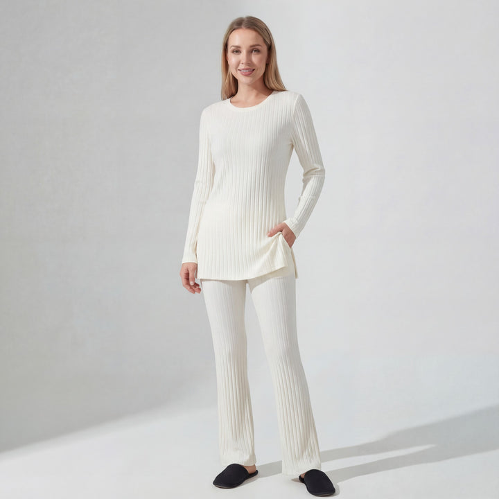 Riche | Ensemble Deux Pièces Femme en Maille Côtelée