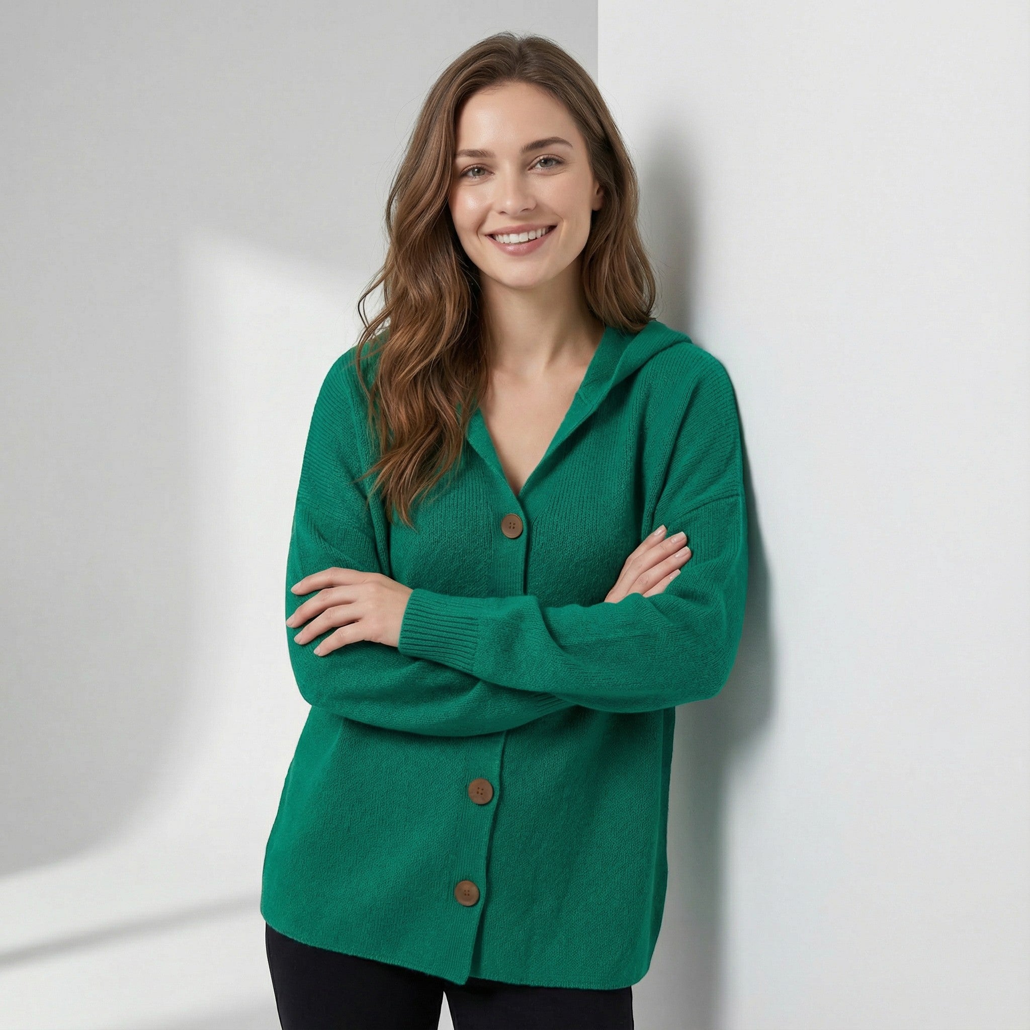 Riche | Cardigan à capuche en coton pour femme