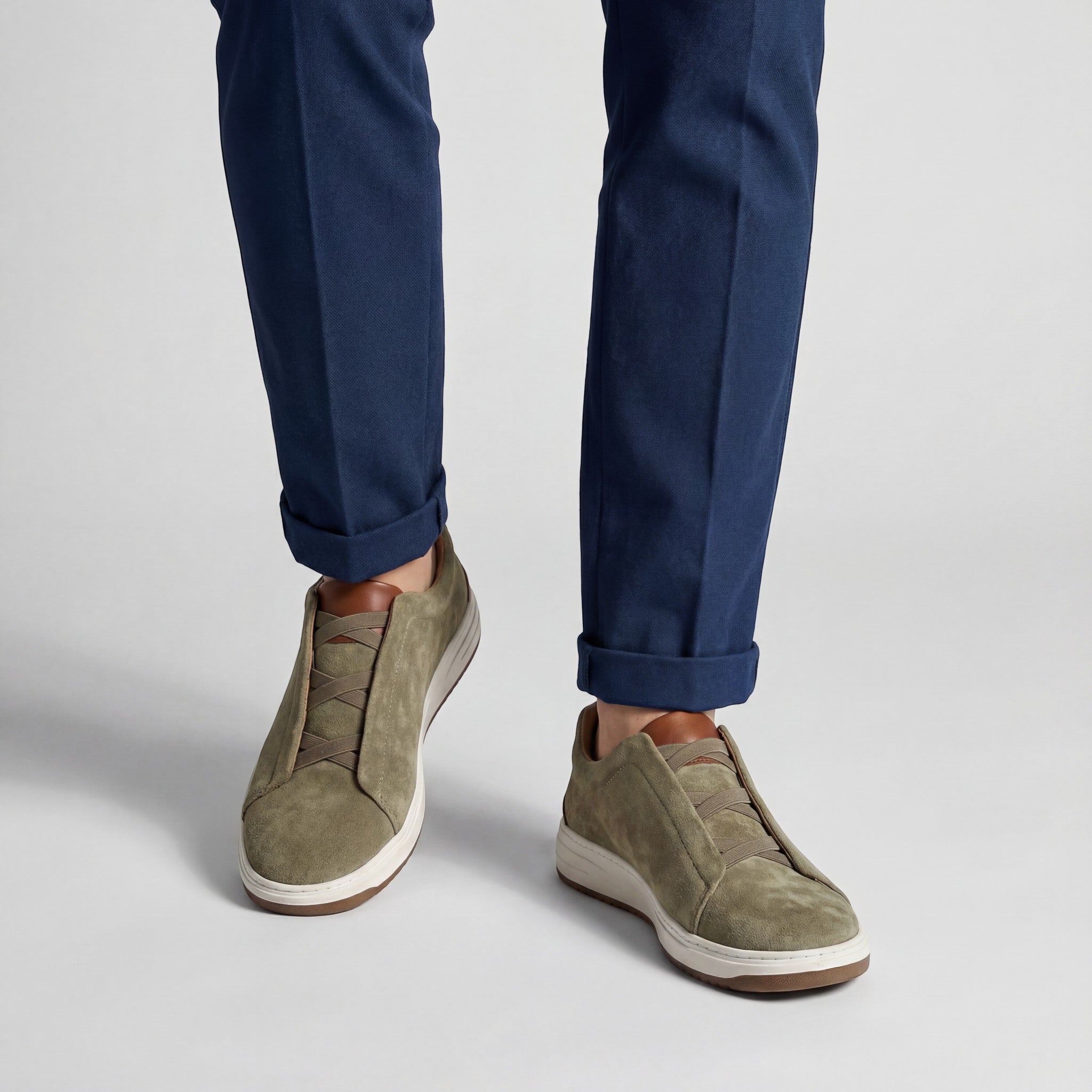 Riche | Baskets casual en daim pour homme