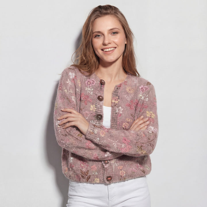 Lightweight women's knit cardigan – Relaxed fit with buttons