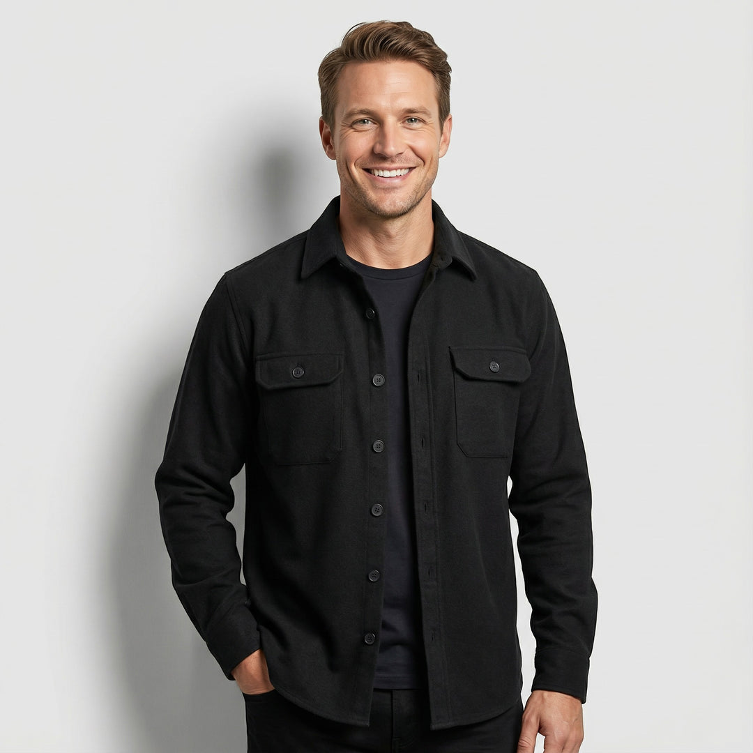 Riche | Men's Checked Cotton-Blend Overshirt