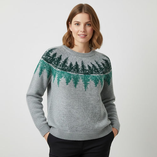 Riche | Pull femme col rond en maille