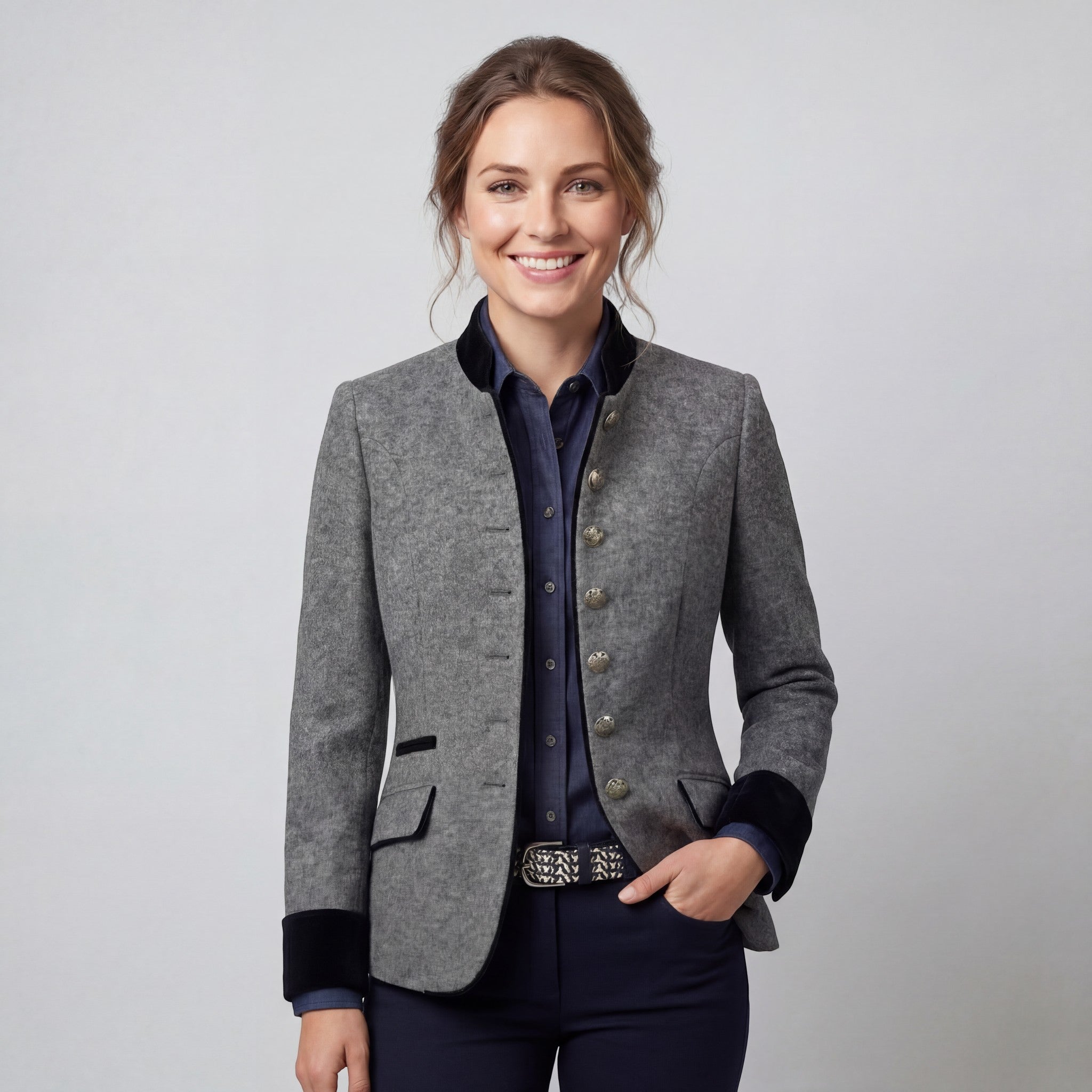 Riche | Blazer en laine mélangée femme