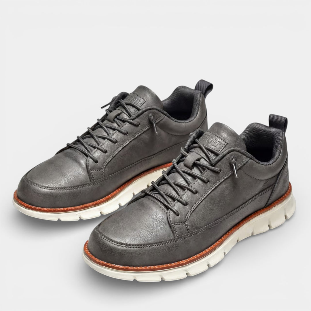 Baskets casual homme en toile – Coupe basse à lacets