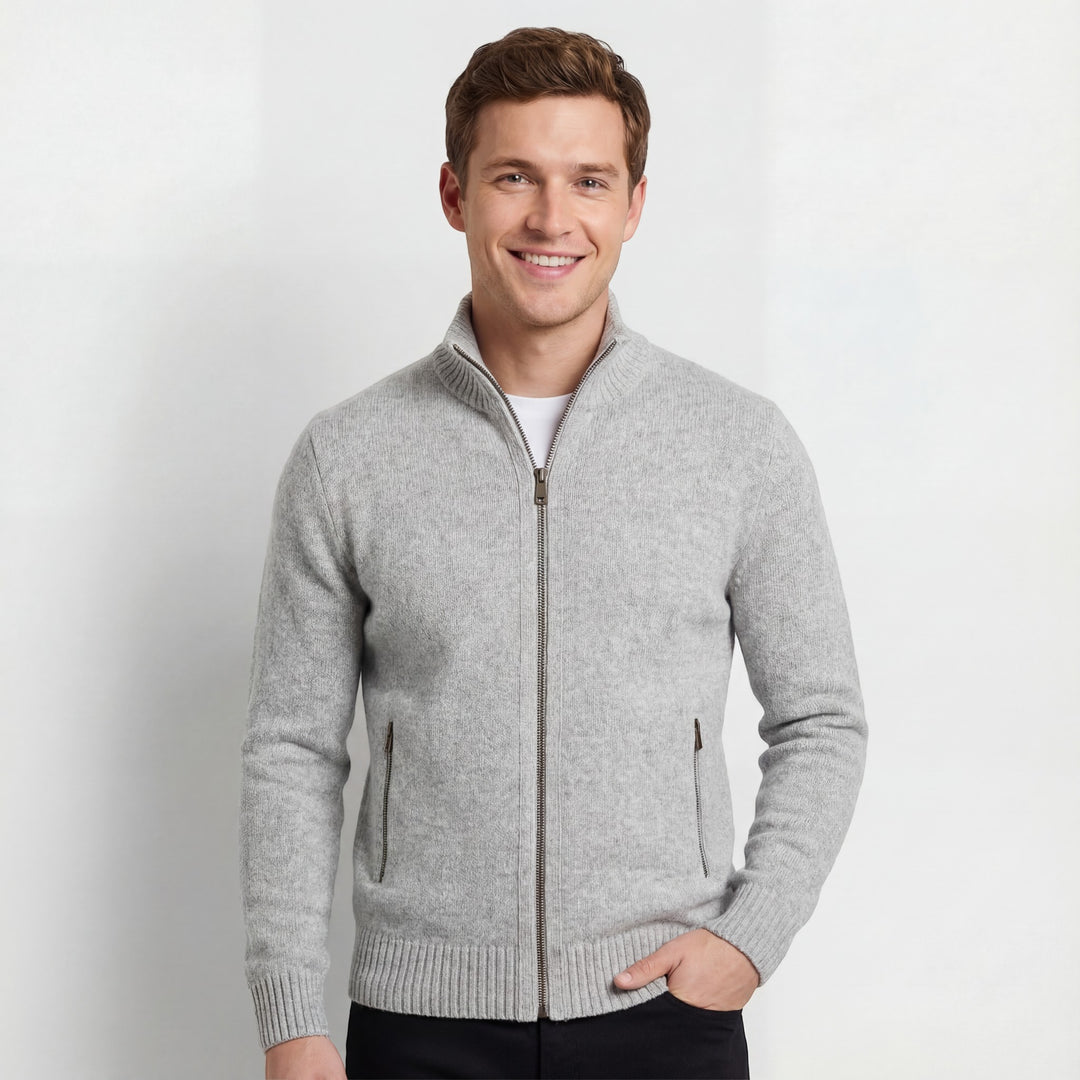 Riche | Gilet homme tricoté – uni décontracté coupe ajustée