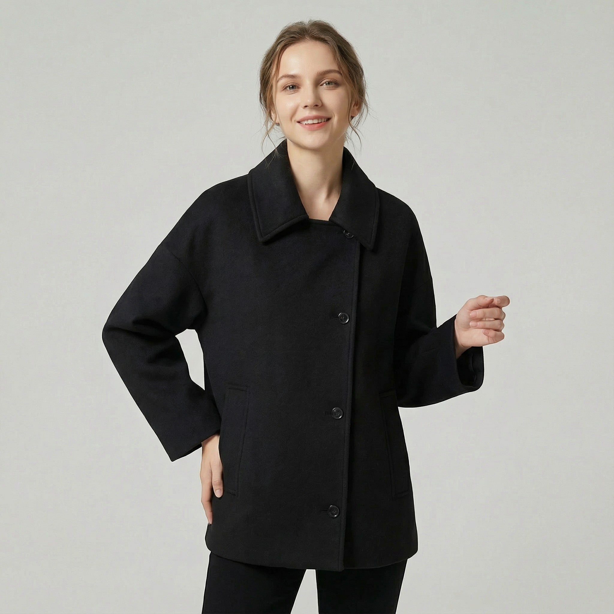 Riche | Manteau court femme en laine
